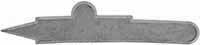 Left Hand Sideplate for our Lancaster and York County Longrifle,
wax cast nickel silver